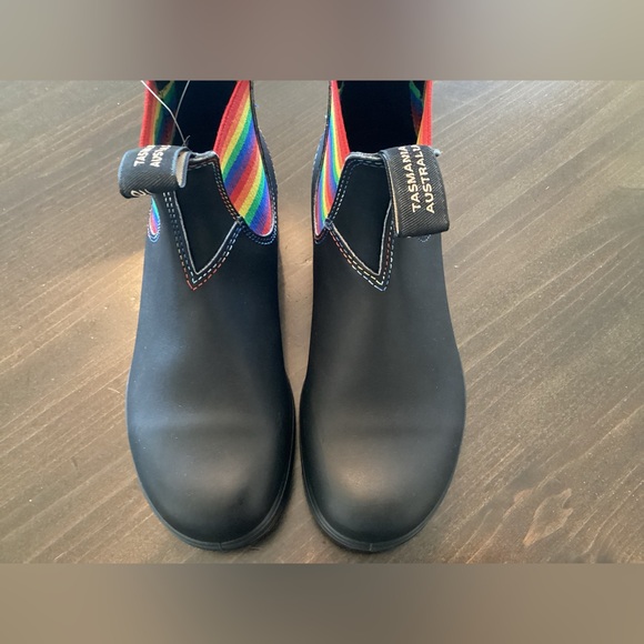 NWT Blundstone 2105 Women's Leather Chelsea Boots Rainbow BLACK - Picture 6 of 13